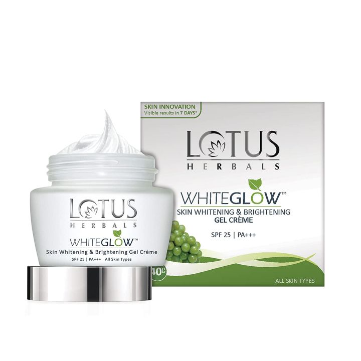 ​Lotus Herbals WhiteGlow Skin Whitening & Brightening Gel Crème SPF 25 PA+++ (35g)